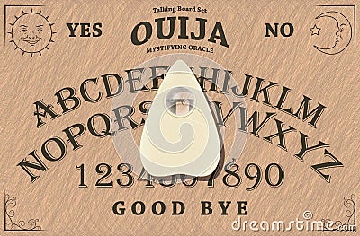 Ouija Board Vector Illustration