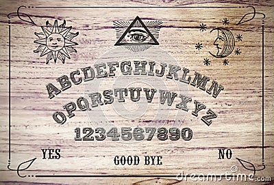 Ouija Board. Stock Photo