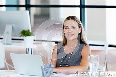 Our business is technology savvy Stock Photo