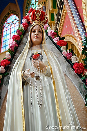 Our Lady of FÃ¡tima, La Virgen de FÃ¡tima Stock Photo