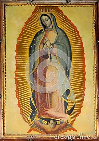 Our Lady of Guadalupe, St. Patrick`s Cathedral Stock Photo