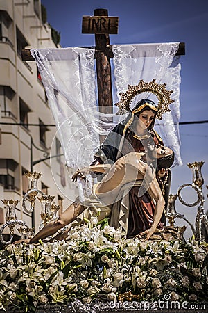 Our Lady of Sorrows and Deposition of Christ Stock Photo