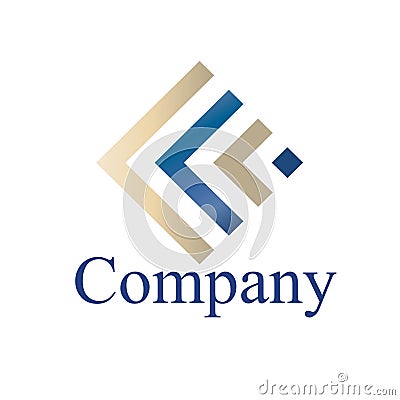 Premium and minimalist business logo Stock Photo