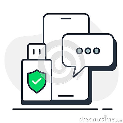 Our token icons represent both soft and hard token security, ensuring robust protection and access control for your digital assets Vector Illustration