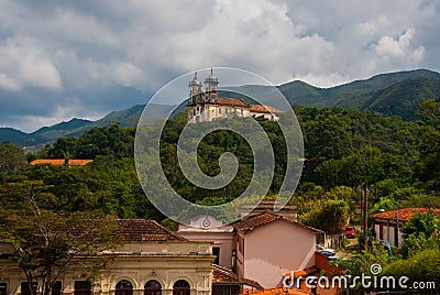 Ouro Preto, Minas Gerais, Brazil: City view of the historic mining city Outro Preto Stock Photo