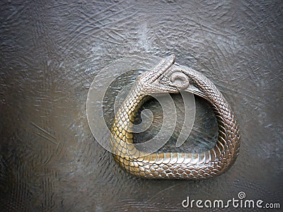 Ouroboros symbol photo Stock Photo