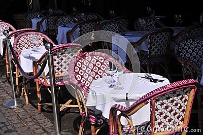 Out door food service in heart of town danish capital Editorial Stock Photo