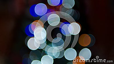 Various coloured lights creating an abstract background. Stock Photo