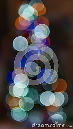 Various coloured lights creating an abstract background. Stock Photo