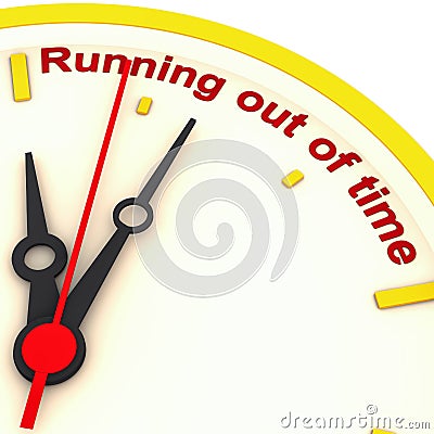 Out of time Stock Photo