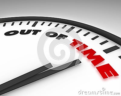 Out of Time - Clock Stock Photo