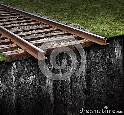 Out Of Track Stock Photo
