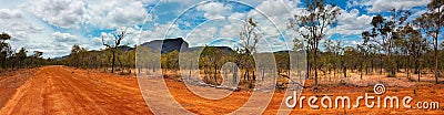 Outback landscape Australia panarama view Stock Photo