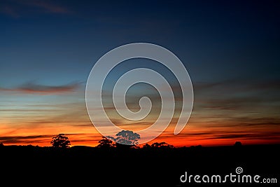 outback sunrise Stock Photo
