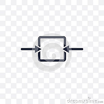 Outbound transparent icon. Outbound symbol design from Architect Vector Illustration