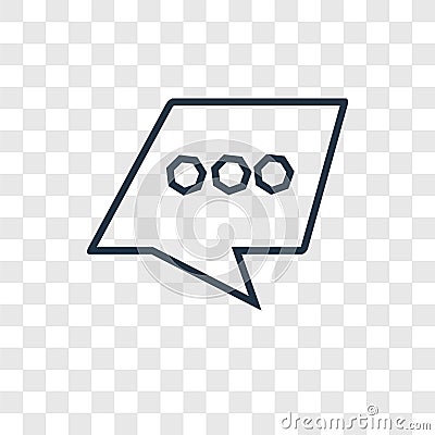 Outbox concept vector linear icon isolated on transparent background, Outbox concept transparency logo in outline style Vector Illustration