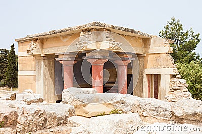 Outbuilding of Knossos Stock Photo