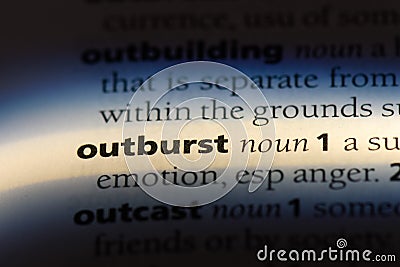 outburst Stock Photo