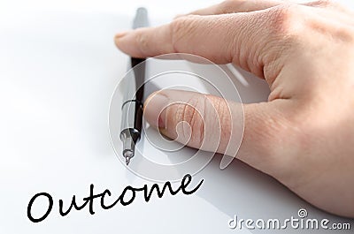 Outcome concept Stock Photo