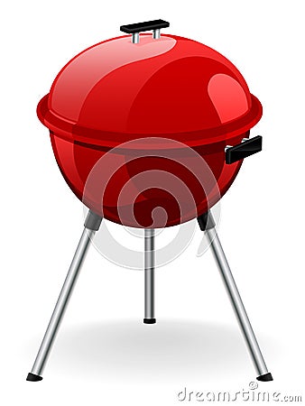Outdoor Barbecue Vector Illustration