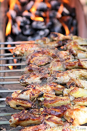 Outdoor Barbecue Grill Stock Photo