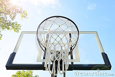 The outdoor basketball Stock Photo