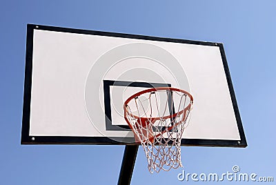 Outdoor basketball hoop Stock Photo