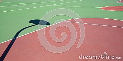 Outdoor basketball playground Stock Photo