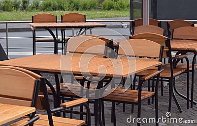 Outdoor cafe Stock Photo