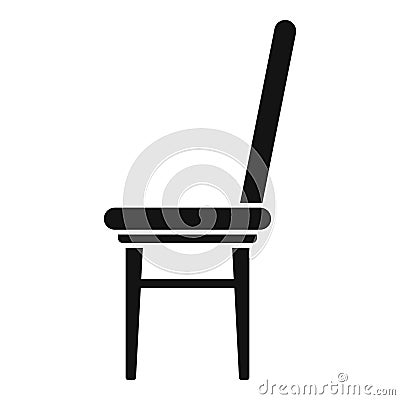 Outdoor chair icon simple vector. Picnic home furniture Vector Illustration