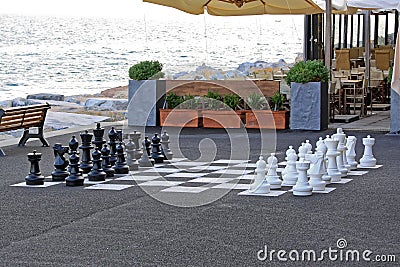 Outdoor Chess Stock Photo