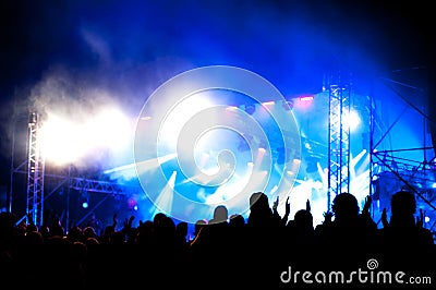 Outdoor concert Stock Photo