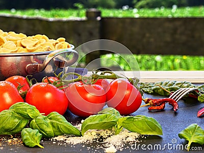 Outdoor cooking Stock Photo
