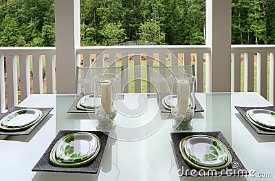 Outdoor Dining Stock Photo