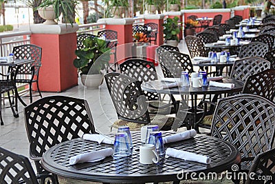 Outdoor dining Stock Photo