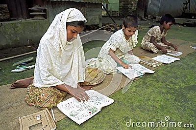 Outdoor Education for Bangladeshi Girls Editorial Stock Photo