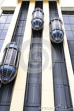 Outdoor Elevator Stock Photo