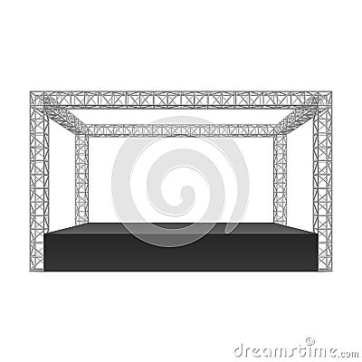 Outdoor festival stage Vector Illustration