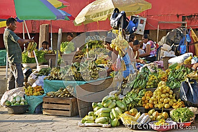 Outdoor Fruit Market 1, Leticia, Colombia Editorial Stock Photo