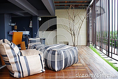Outdoor home decoration Stock Photo