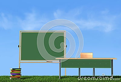 Outdoor lesson Stock Photo