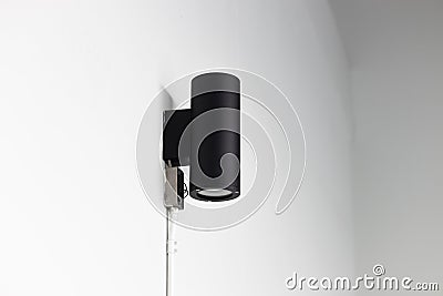 outdoor lighting lamp downlight wall mount modern design for office building Stock Photo