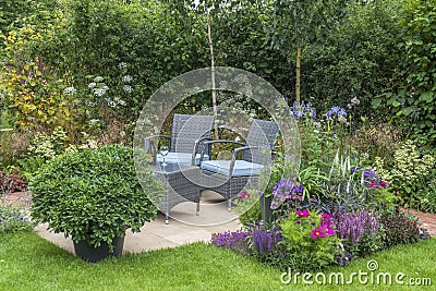 Outdoor living - in the garden Stock Photo