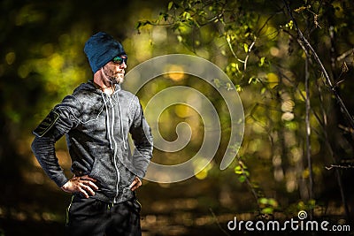 Outdoor Sportsman Runner Stock Photo