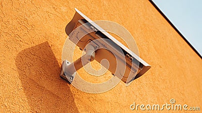 Outdoor surveillance camera Stock Photo