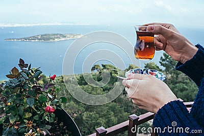 Outdoor tea Stock Photo