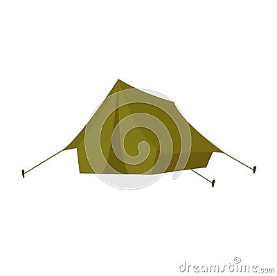 Outdoor tent vector illustration. Vector Illustration