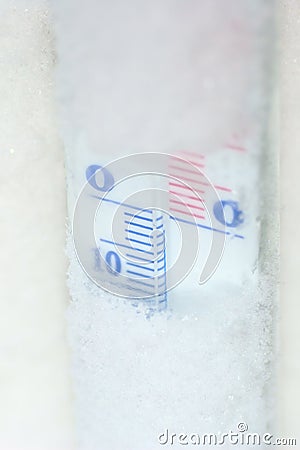 Outdoor thermometer Stock Photo