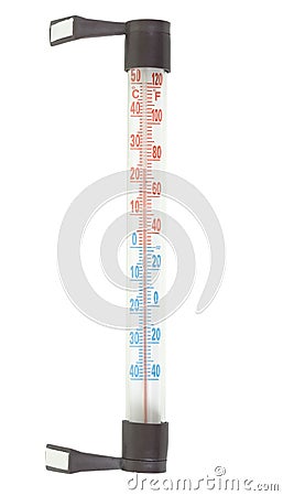 Outdoor Thermometer Stock Photo