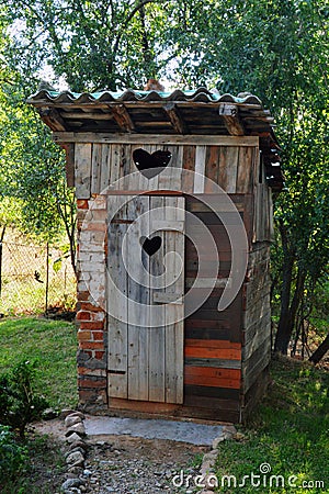 Outdoor toilets Stock Photo